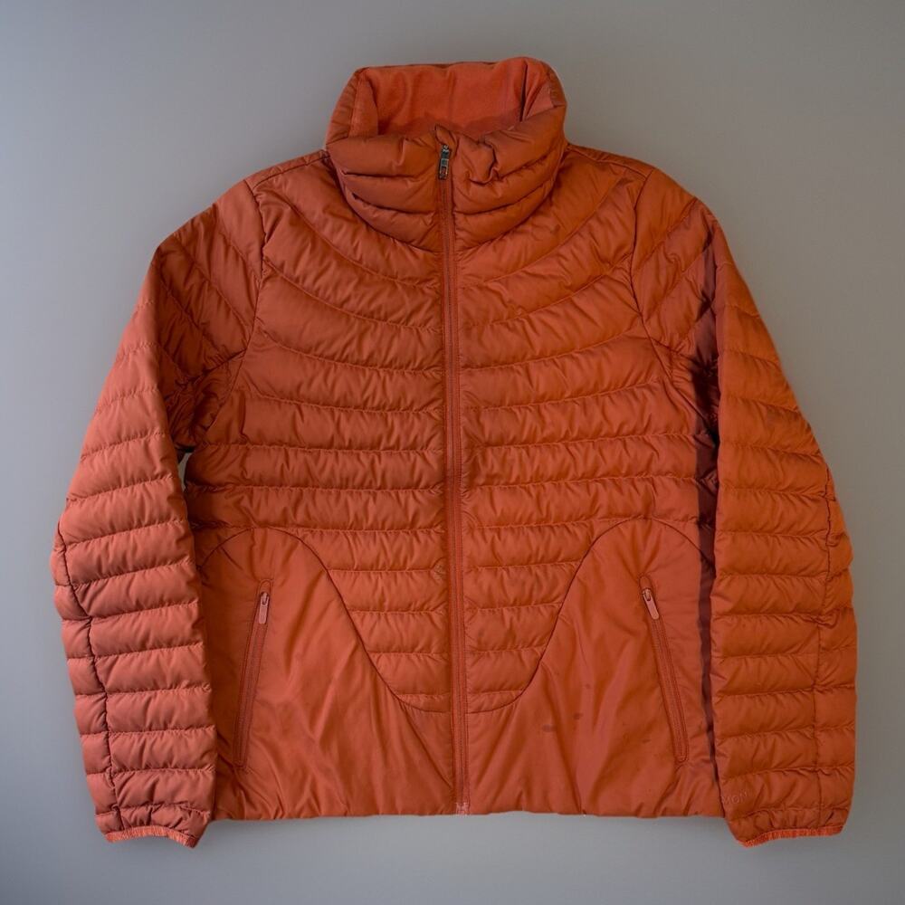 Lululemon Down Jacket Women's 4 Orange Full Zip Insulated Puffer Outerwear